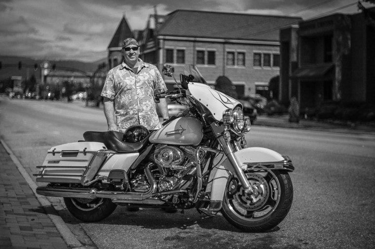 Man and his Harley Davidson Harley Davidson