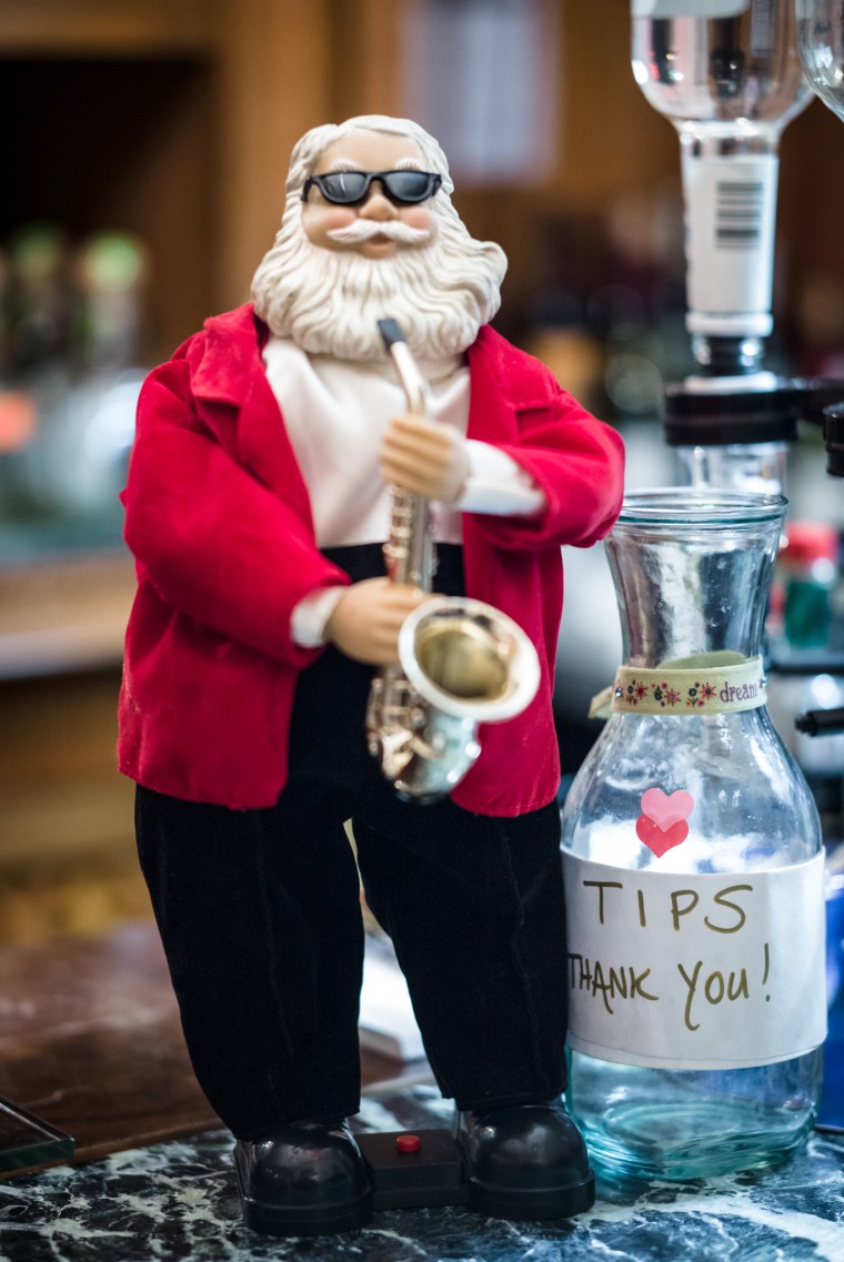 Santa Claus playing the Sax