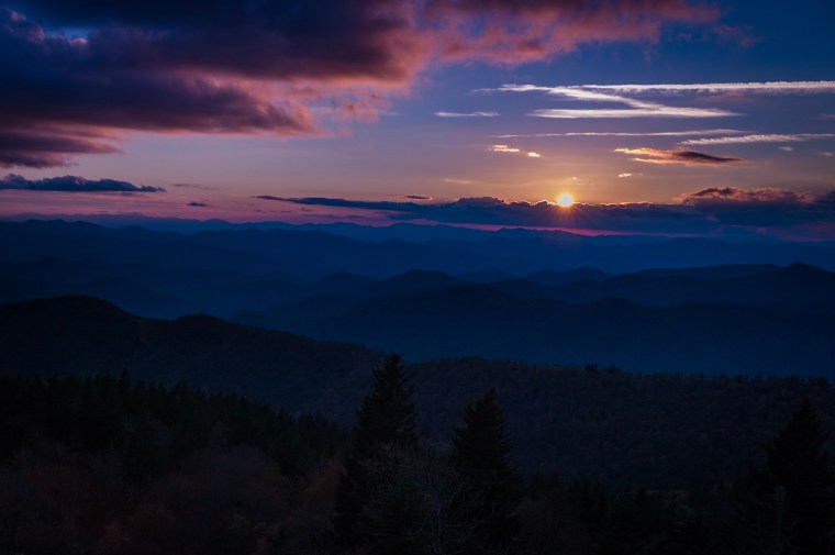 Sunset - Cowee Lookout